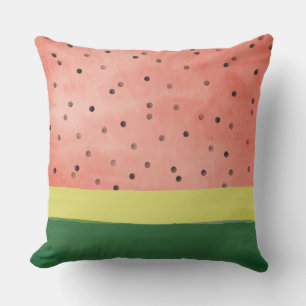 Watermelon Stripe Outdoor Pillow
