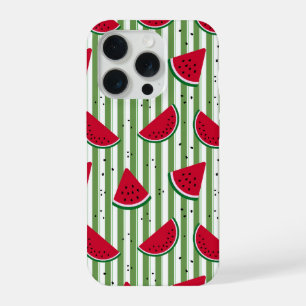 Watermelon Stripe Seamless Pattern iPhone 15 Pro Case