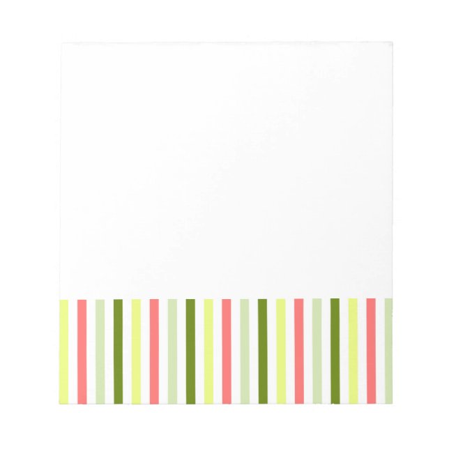 Watermelon Stripe Thin Notepad (Front)