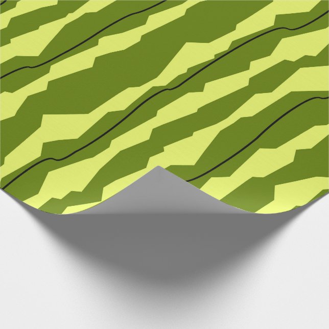 Watermelon Stripe wrapping paper (Corner)