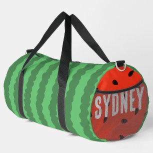 Watermelon Summer Custom Name Duffle Bag