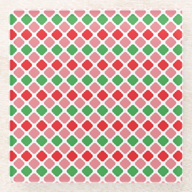 Watermelon Summer Digital Paper-56201 Glass Coaster (Front)