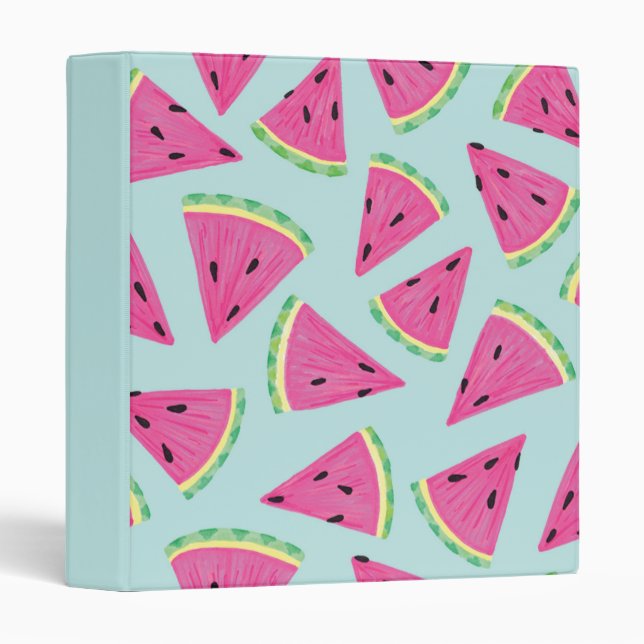 Watermelon Summer Fruit pattern Binder (Front/Spine)