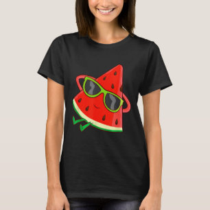 Watermelon Summer Melon With Sungles Funny Waterme T-Shirt