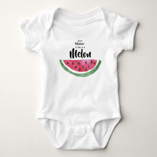 Watermelon Summer One in a Melon  Baby Bodysuit