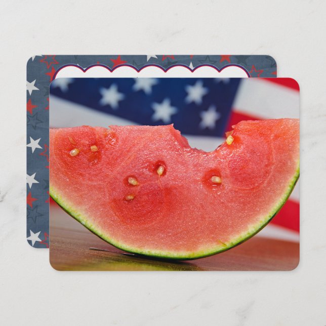 Watermelon Summer Party Invitation (Front/Back)