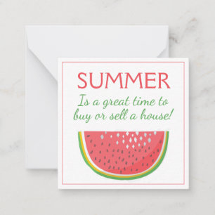 Watermelon Summer Real Estate Pop By Card