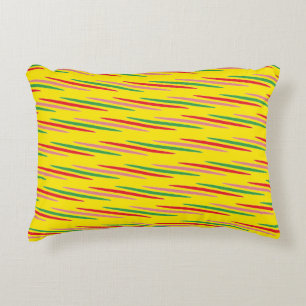 Watermelon Summer Stripes Pattern-56204 Accent Pillow