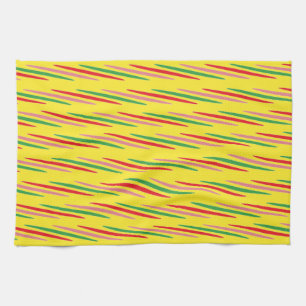 Watermelon Summer Stripes Pattern-56204 Kitchen Towel