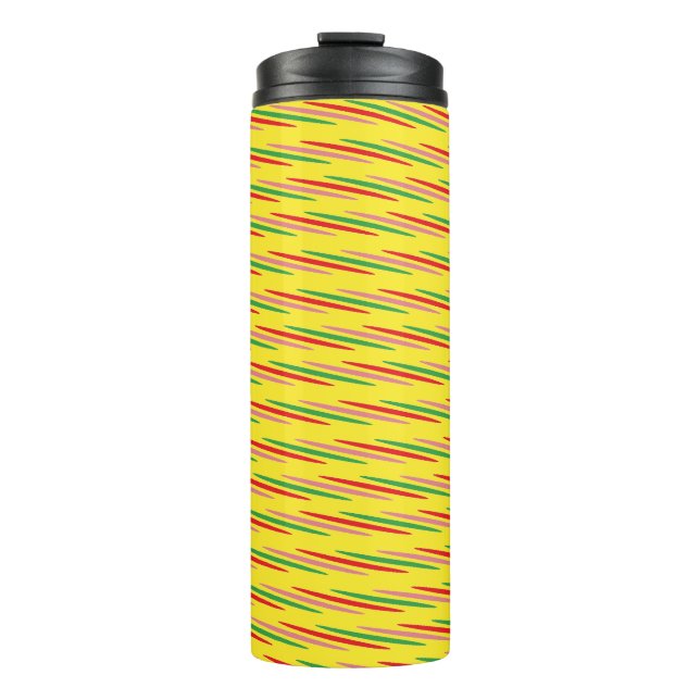 Watermelon Summer Stripes Pattern-56204 Thermal Tumbler (Front)