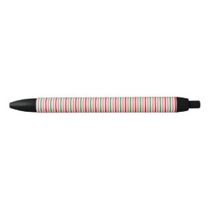 Watermelon Summer Stripes Pattern-56206 Black Ink Pen