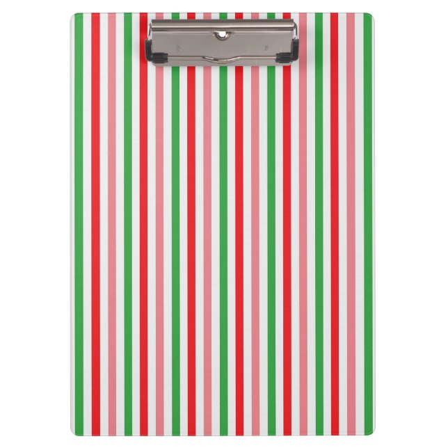 Watermelon Summer Stripes Pattern-56206 Clipboard (Front)