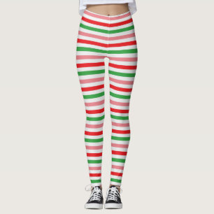 Watermelon Summer Stripes Pattern-56206 Leggings