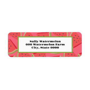 Watermelon Summer Time Address labels 