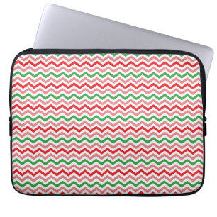 Watermelon Summer Zigzag Digital Paper  Laptop Sleeve
