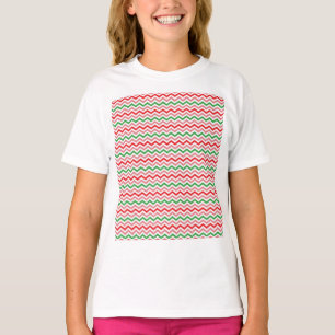 Watermelon Summer Zigzag Stripes Pattern-56209 T-Shirt