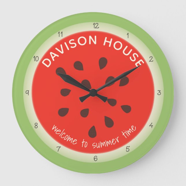 Watermelon Summertime Clock (Front)