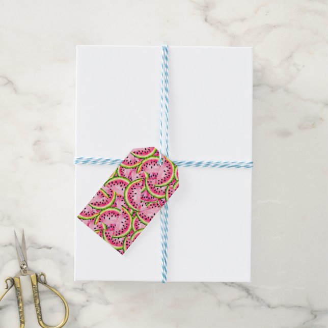 Watermelon Surprise Gift Tags (With Twine)
