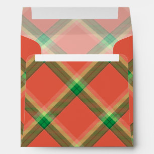 Watermelon Tartan Envelope
