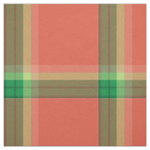 Watermelon Tartan Fabric