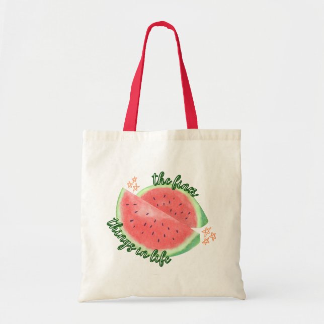 watermelon - the finer things series - tote bag (Front)