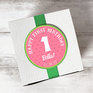 Watermelon Theme Birthday Sticker