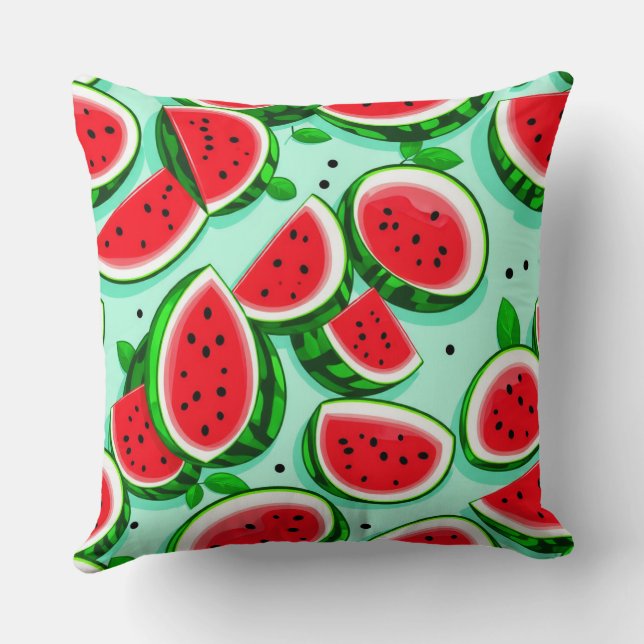 Watermelon Throw Pillow (Back)