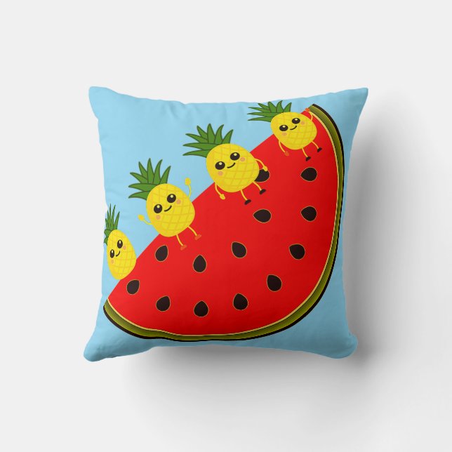 Watermelon Throw Pillow (Back)
