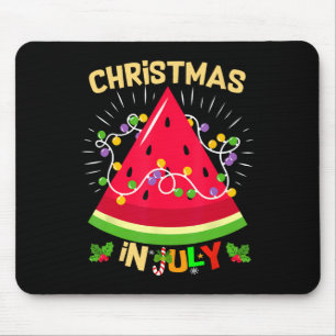 Watermelon Tree Funny Christmas In July Beach Summ Mouse Pad