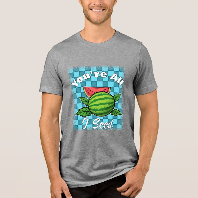 watermelon Tri-Blend shirt (Front)