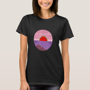 Watermelon Vaporwave Sunset  Summer Vibe T-Shirt