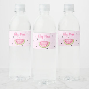 Watermelon Water Bottle Label