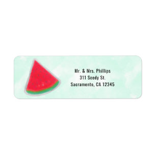 Watermelon Watercolor Birthday Party Invitation
