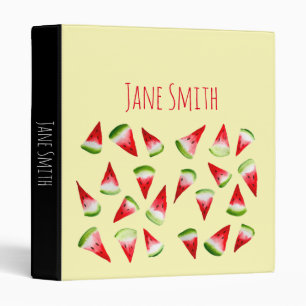 Watermelon watercolor cute fruit binder