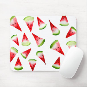 Watermelon watercolor cute fruit mouse pad