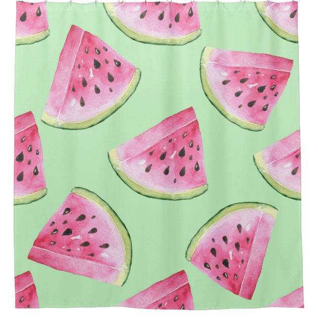 Watermelon watercolor, seamless summer pattern. (Front)