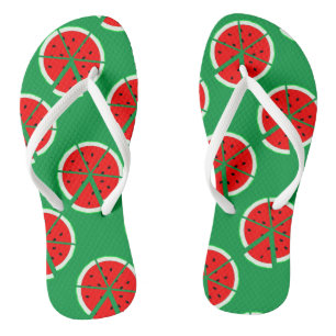Watermelon Wedge Flip Flops