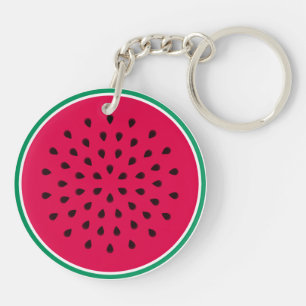 Watermelon Wedge Keychain