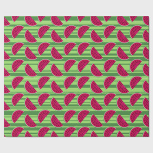 Watermelon Wedges Pattern Wrapping Paper