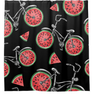 Watermelon wheel bicycles, summer pattern.