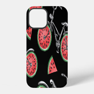 Watermelon wheel bicycles, summer pattern. iPhone 12 case