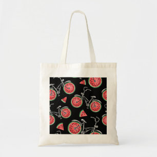 Watermelon wheel bicycles, summer pattern. tote bag