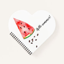Watermelon with seeds trendy watercolour design.