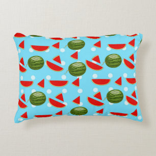 watermelon With Slice Decorative Pillow