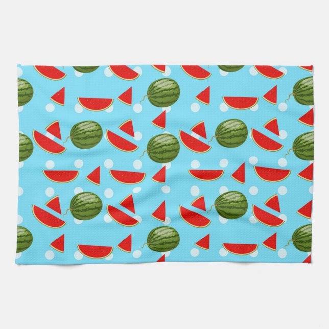 Watermelon With Slice Kitchen Towel (Horizontal)