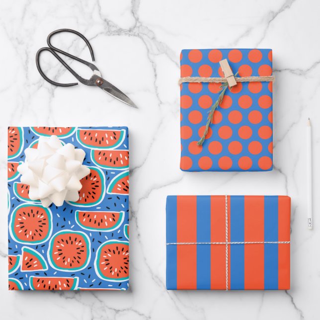 Watermelon Wrapping Paper Set of 3 (Front)