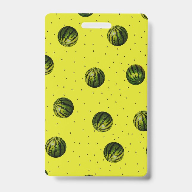 Watermelon Yellow with Seeds Badge (Front)