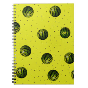 watermelon yellow with seeds notebook