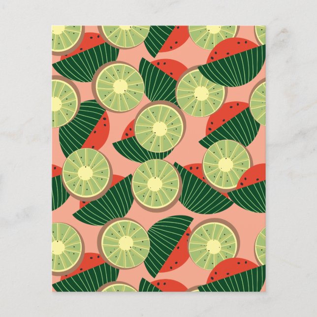 Watermelons and kiwis Scrapbook Paper (Front)