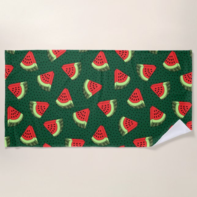 Watermelons  beach towel (Front)